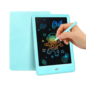 Colorful LCD writing and drawing tablet with pen for kids creativity and learning