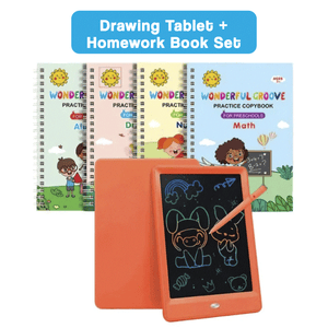 Colorful LCD writing and drawing tablet with vibrant screen and stylus for kids' creativity