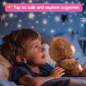 ChattyBear AI-Smart Learning Plushie interactive talking bear toy for kids educational storytelling and play