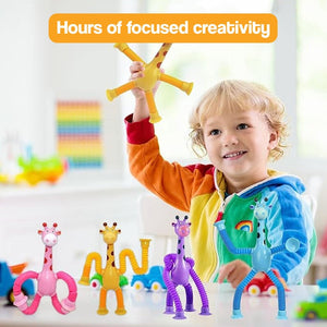 Colorful BendyBuddy Stick-Anywhere Fidget Toys with flexible suction cup limbs for creative bending and sticking on smooth surfaces