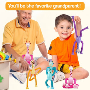 Colorful BendyBuddy Stick-Anywhere Fidget Toys with flexible limbs and suction cups for creative play