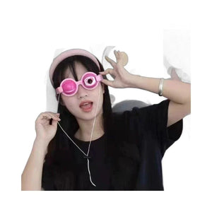 Set of colorful eye-shaped funny glasses prank toys for kids and teens