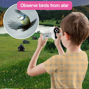 3-in-1 PocketScope handheld microscope with 1000× magnification, built-in camera, and LED lighting for kids' science exploration