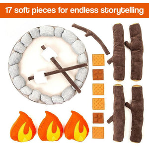 LittleCamp Plush Campfire Set – 100% Flame-Free Fun