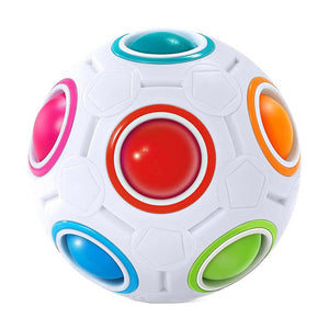 RainbowMatch STEM Brain Puzzle Ball colorful tactile fidget toy for kids and adults