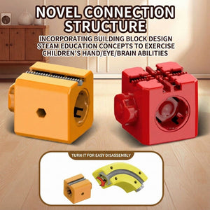 Magnetic building blocks for children's creative and educational play with easy disassembly feature