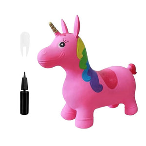 My First Bouncy Pet toddler inflatable ride-on toy with handles and burst-resistant PVC