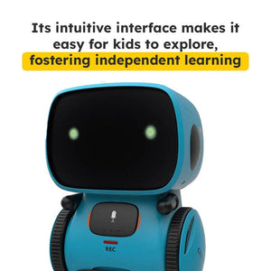 Robby the Robot interactive educational toy with intuitive interface for kids fostering independent learning