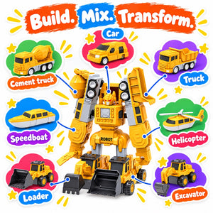Click & Snap Magnetic Transformer Construction Set