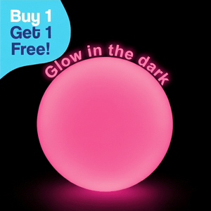 Giant Jelly Balloon Ball glowing pink inflatable toy with buy one get one free offer
