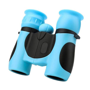 Small colorful learning toy binoculars for children with optical eye protection and compact design.