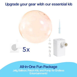 Giant Jelly Balloon Ball with patch kit and pump for outdoor fun and active play