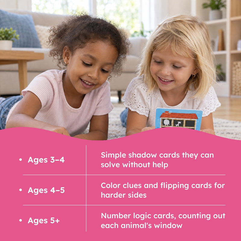 Magnetic Animal House Matching Game