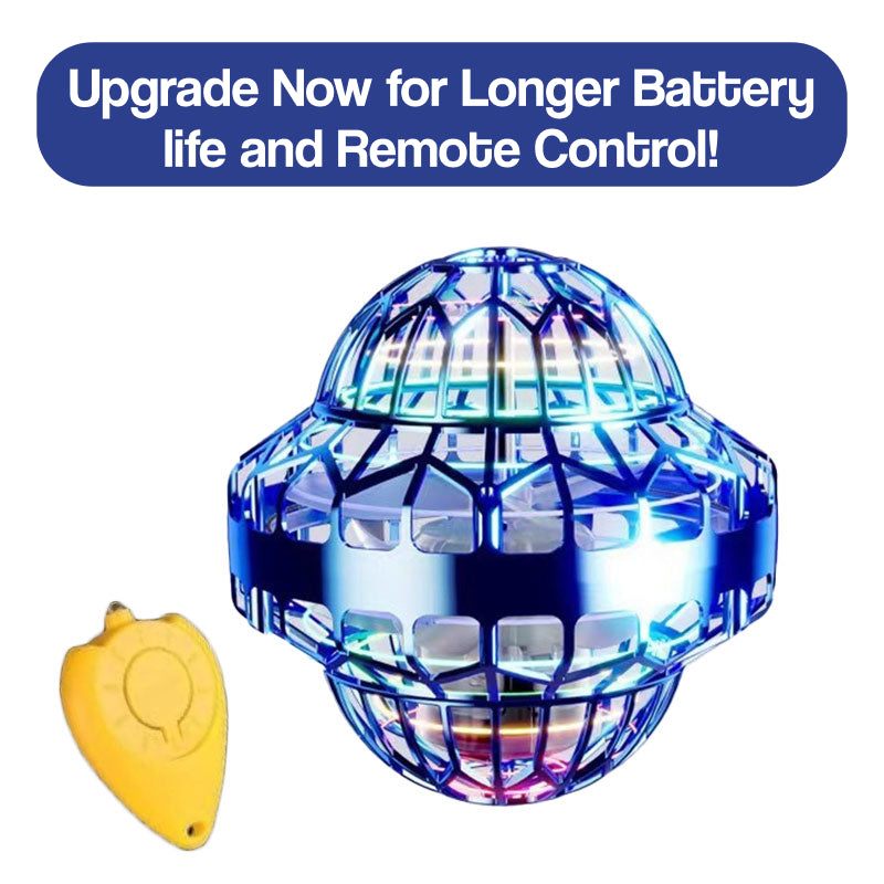 Galaxy Lights Flying Magic Orb with glowing LED lights and remote control for extended battery life
