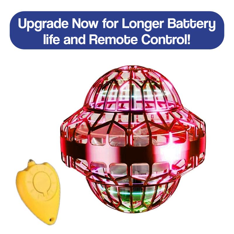 Galaxy Lights Flying Magic Orb with colorful LED lights and remote control for interactive play