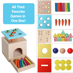 5-in-1 Wooden Montessori Box