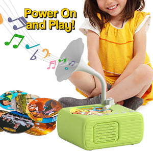 Smart Mini Phonograph with 96 Vinyls + Bluetooth