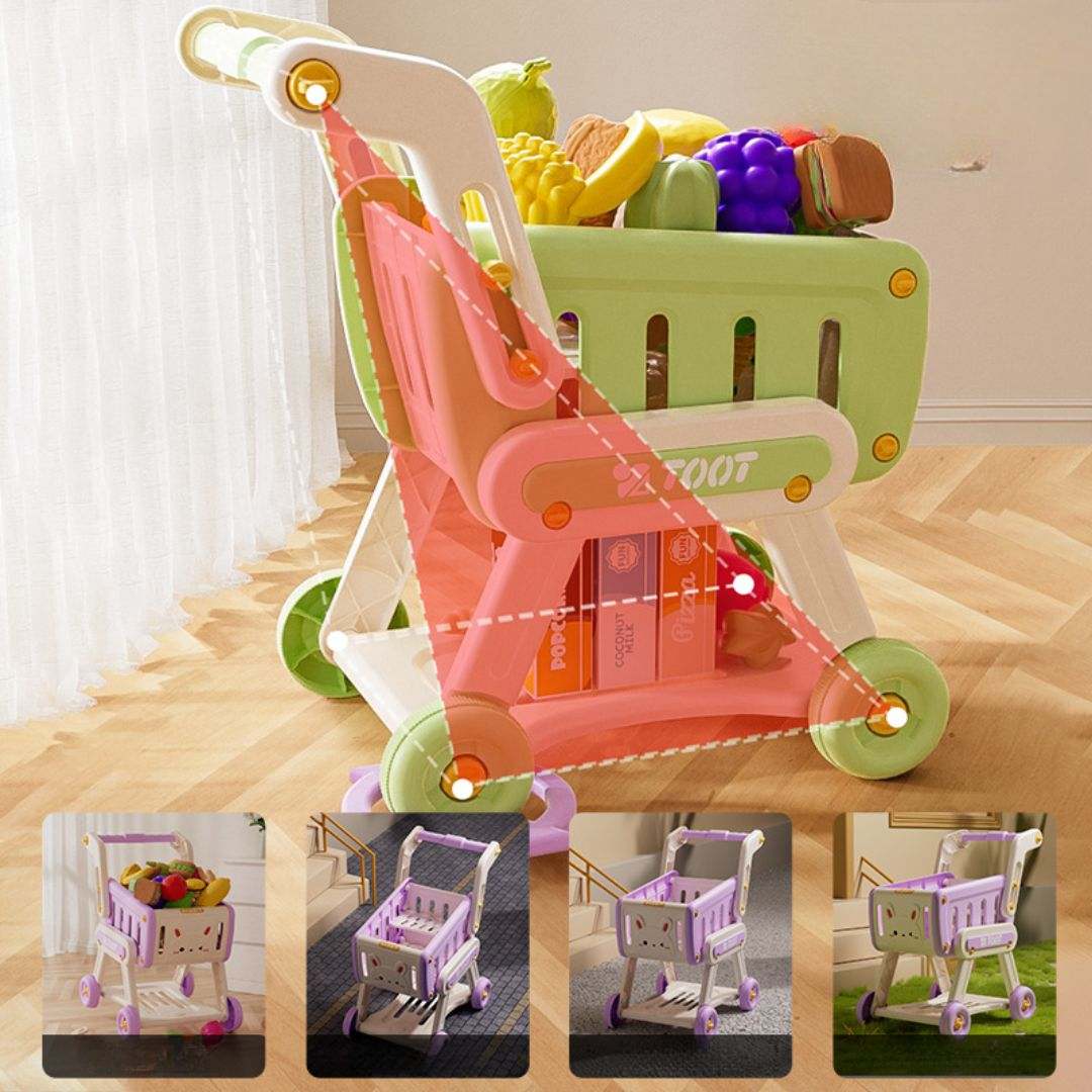 Hot-Selling Children's Pretend Shopping Cart Toy