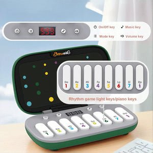 MusiQ Rhythm Master 7-in-1 piano game with light-up keys and rhythm training features for kids ages 3 and up