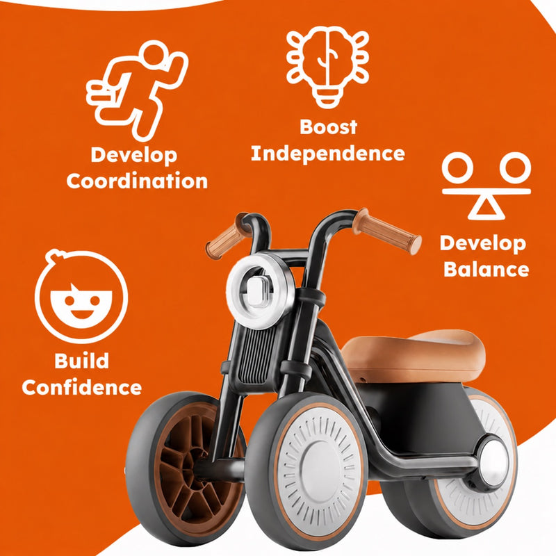 Tiny Biker Anti-Tip Light & Sound Motorcycle