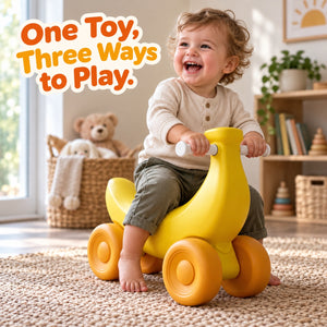 Banana-Mobile 3-in-1 Rocker, Balance Board & Ride-On