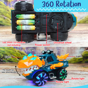 Interactive LED Dinosaur Chariot Toy