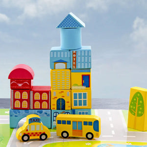 Mini Town Early Education Block Set