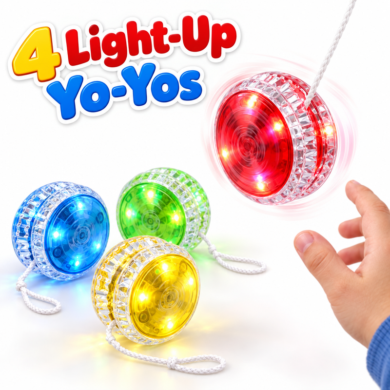 Light-Up Trick Yo-Yo (4 Pack)
