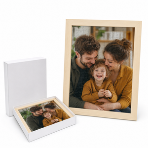 Custom Photo Wooden Puzzle with Solid Wood Frame