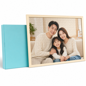 Custom Photo Wooden Puzzle with Solid Wood Frame