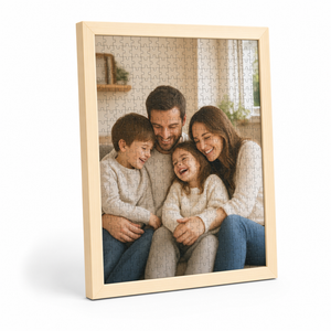Custom Photo Wooden Puzzle with Solid Wood Frame