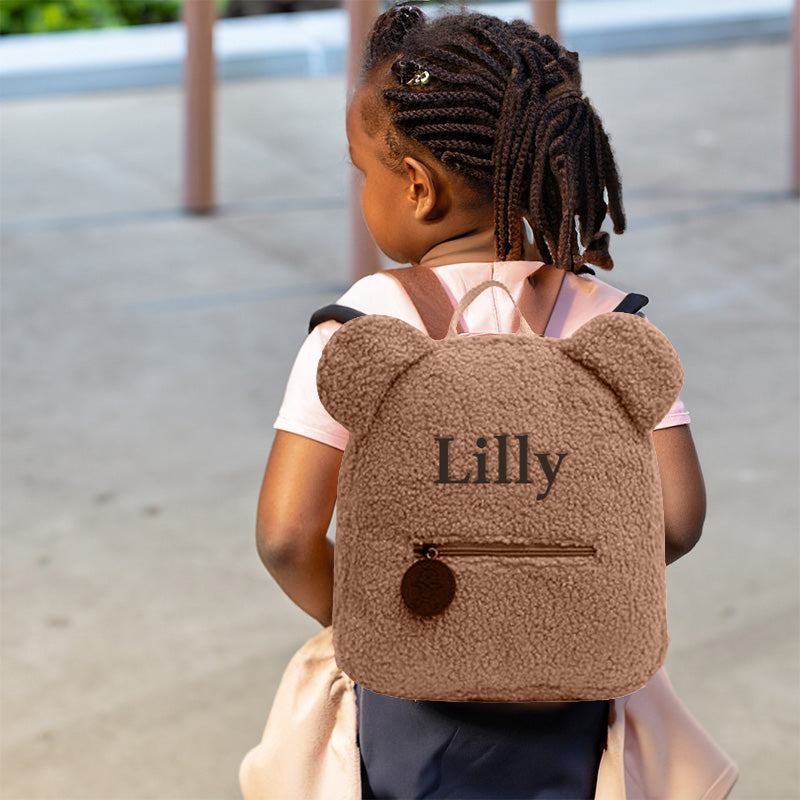 Custom Name Teddy Bear Backpack