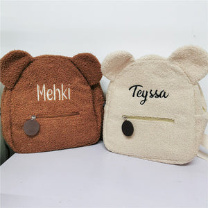 Teddy Buddy Custom Name Backpack