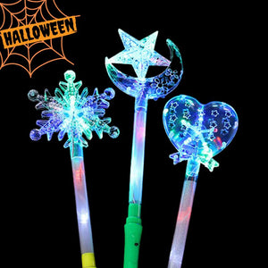 3-Piece Enchanted Halloween LED Fairy Wands