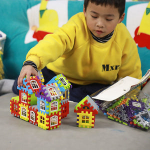 Vibrant 3D Puzzle Building Blocks